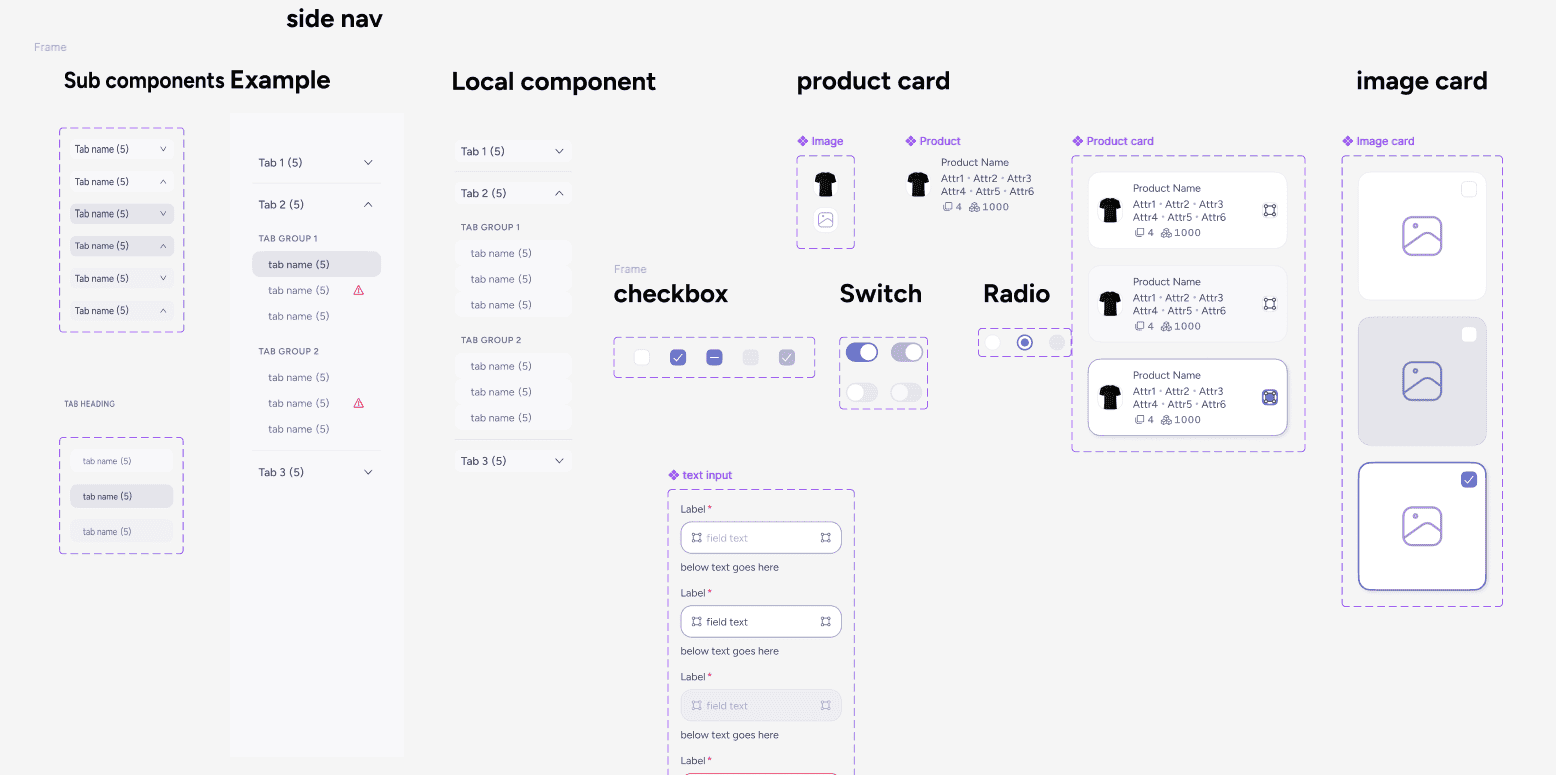 Apex design system component screen four